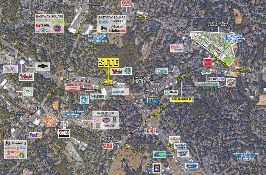 3809 E Independence Blvd, Charlotte, NC for lease - Building Photo - Image 1 of 3