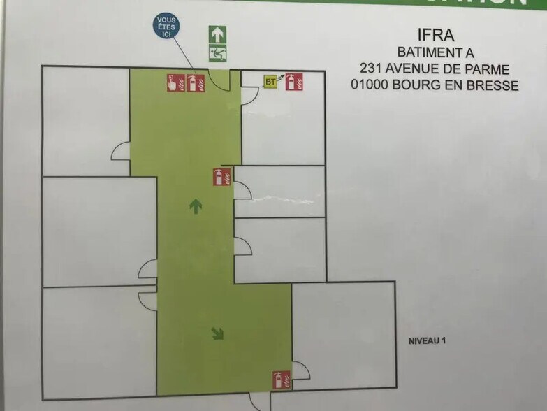 Bureau dans Bourg-en-Bresse à louer - Plan d’étage - Image 3 de 11