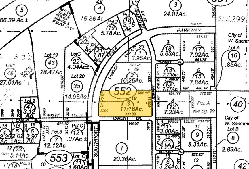 3500 Carlin Dr, West Sacramento, CA à vendre - Plan cadastral - Image 2 de 12