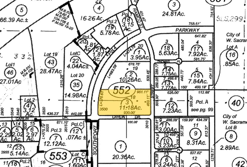 3500 Carlin Dr, West Sacramento, CA for sale - Plat Map - Image 2 of 12