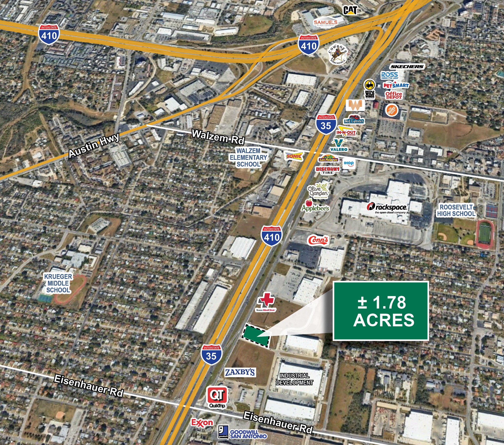 NEC of IH-35 & Eisenhauer, Windcrest, TX à vendre Photo du bâtiment- Image 1 de 1