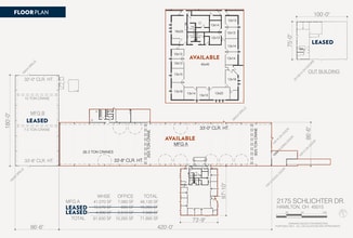 2175 Schlichter Dr, Hamilton, OH à louer Plan d’étage- Image 1 de 7