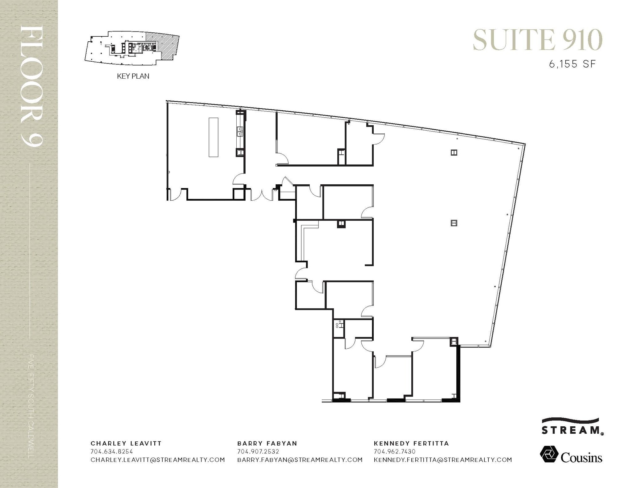 550 S Caldwell St, Charlotte, NC à louer Plan d’étage- Image 1 de 1