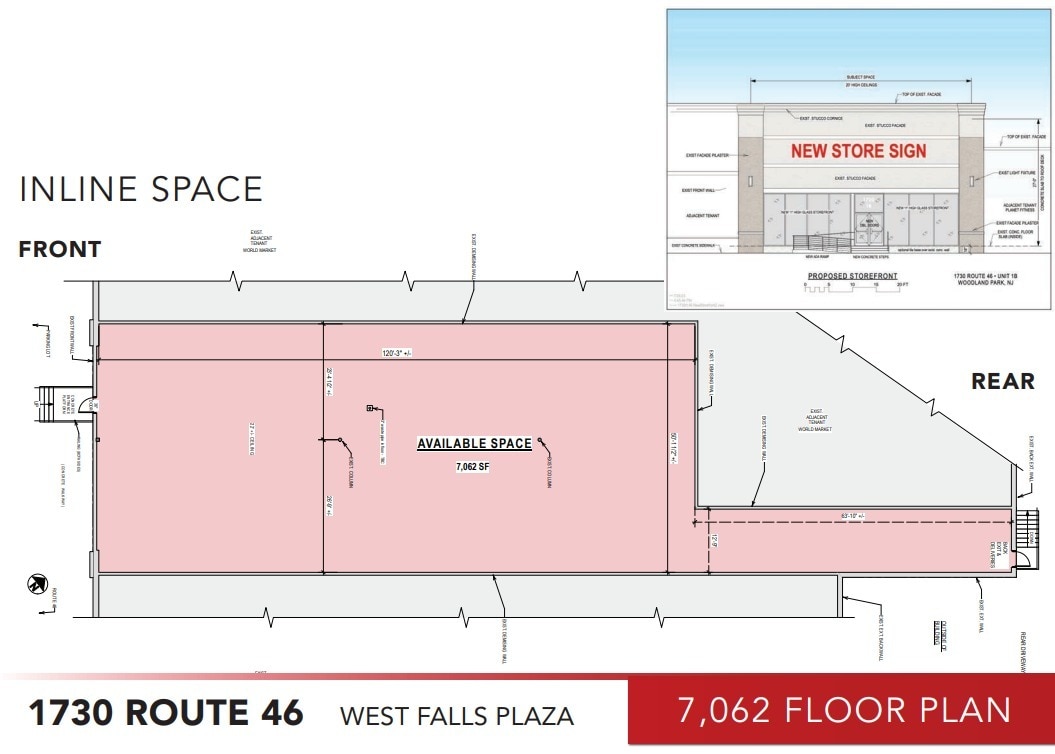 1730 Route 46, Woodland Park, NJ for lease Floor Plan- Image 1 of 1
