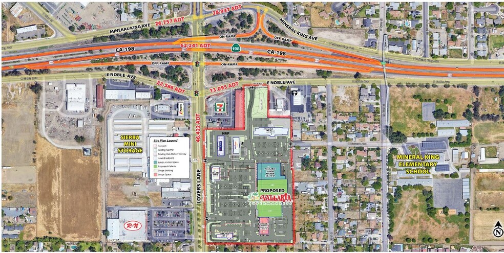 SEC Lovers Lane & Noble Ave., Visalia, CA à louer - Photo du b timent - Image 1 de 3