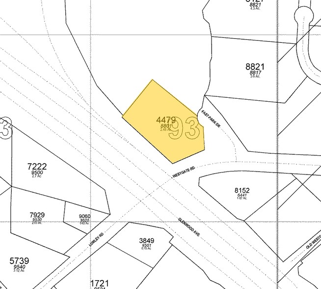 8801 Fast Park Dr, Raleigh, NC for lease - Plat Map - Image 2 of 45