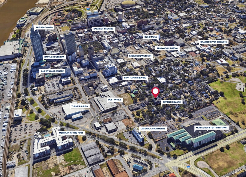 202 Congress St, Mobile, AL for sale - Aerial - Image 2 of 2