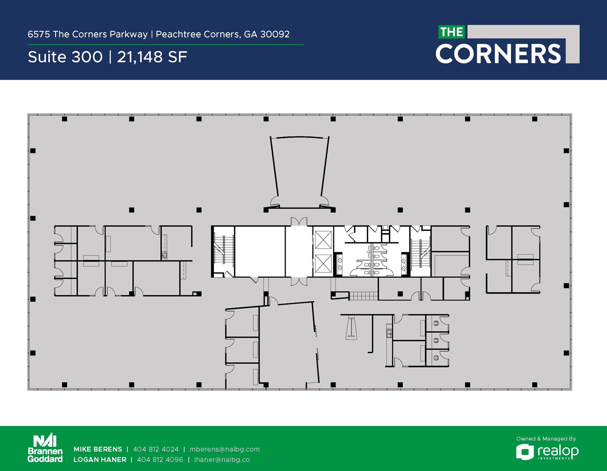 6525 The Corners Pky, Peachtree Corners, GA à louer Plan de site- Image 1 de 1