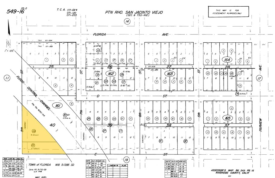 E Florida St, Hemet, CA for lease - Plat Map - Image 2 of 3