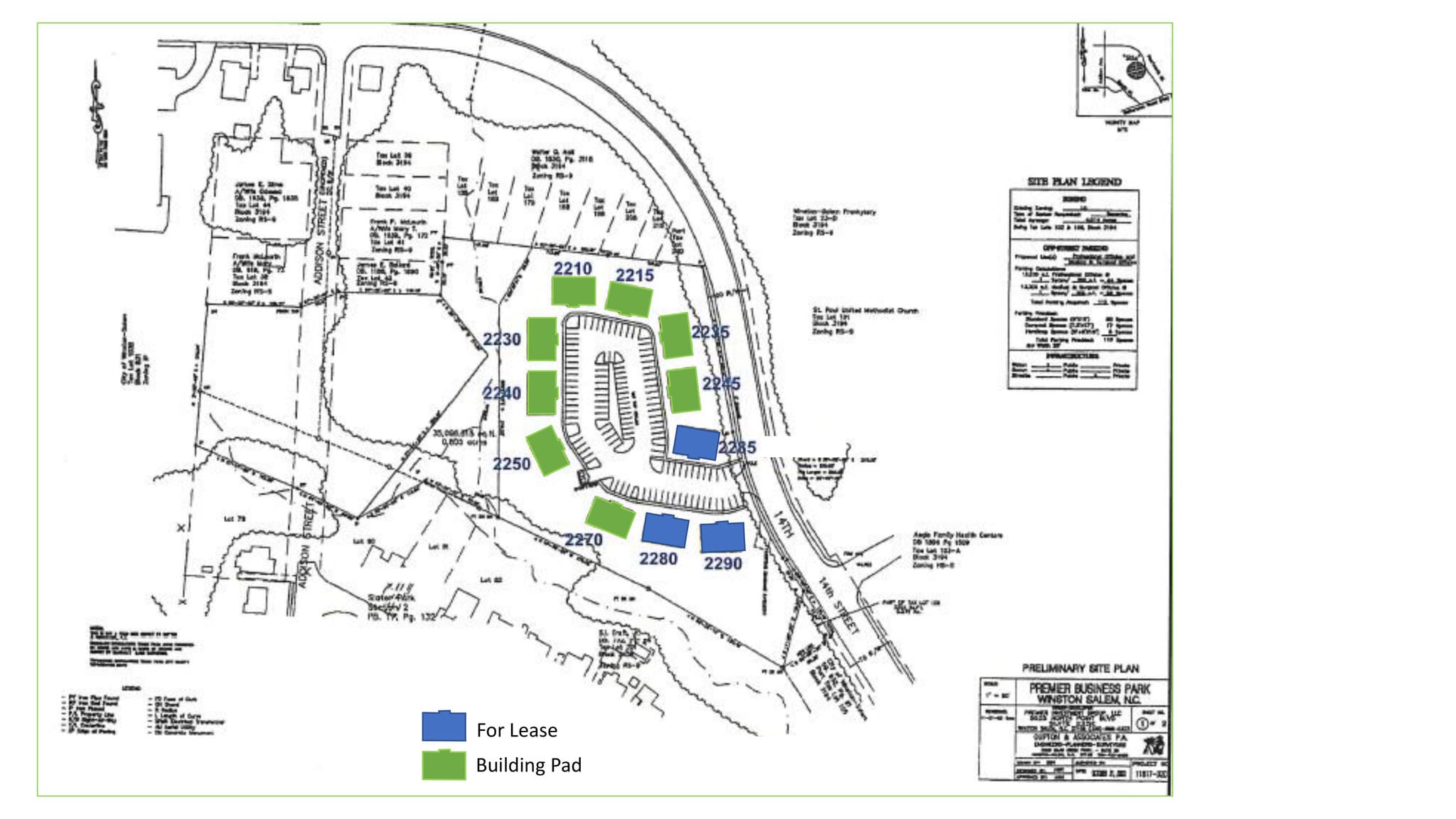 2290 Premier Park Ln, Winston-Salem, NC for lease Site Plan- Image 1 of 13