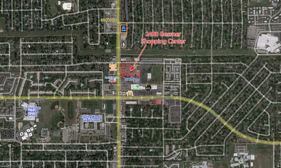 2400 Gessner Rd, Houston, TX à louer - Aérien - Image 3 de 5