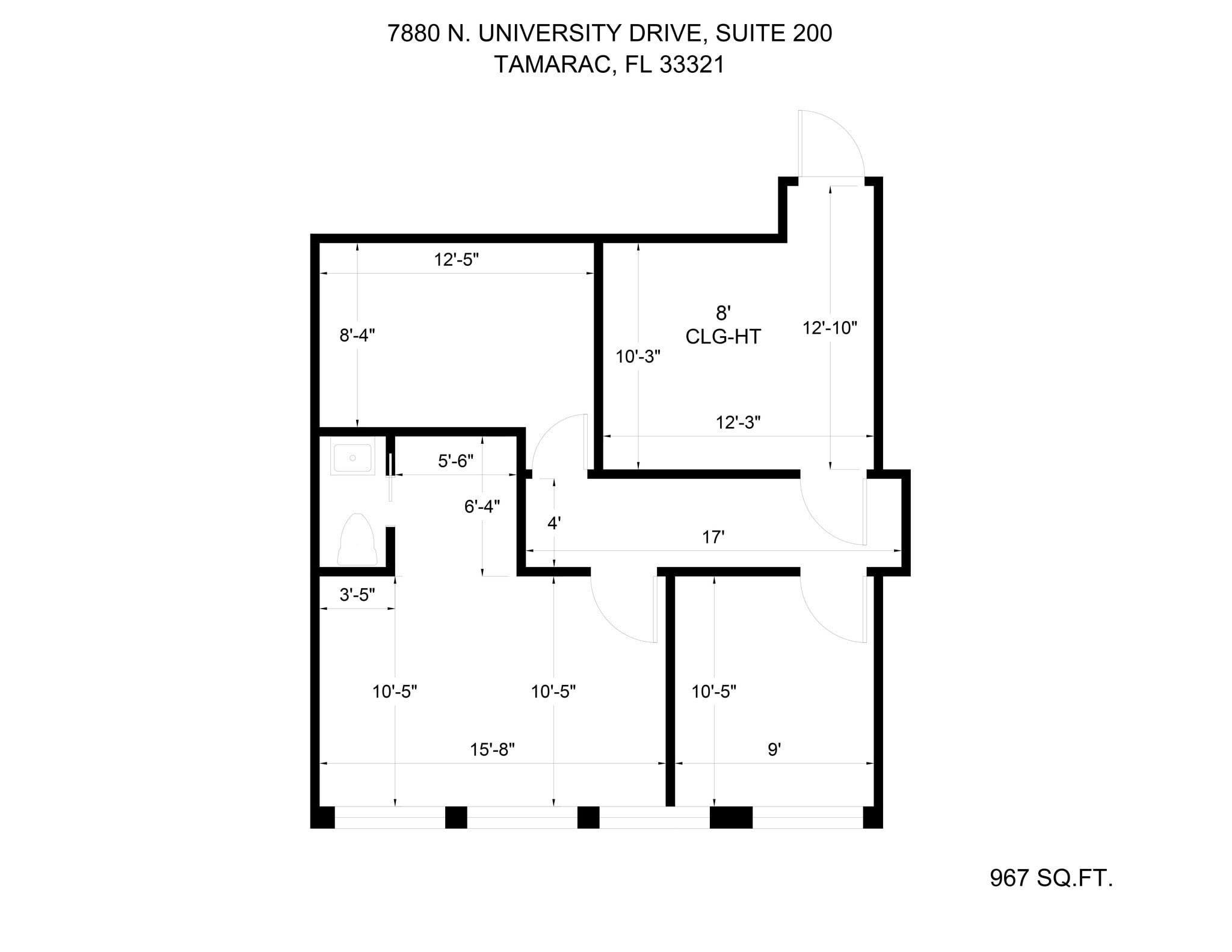 7880 N University Dr, Tamarac, FL for lease Site Plan- Image 1 of 12
