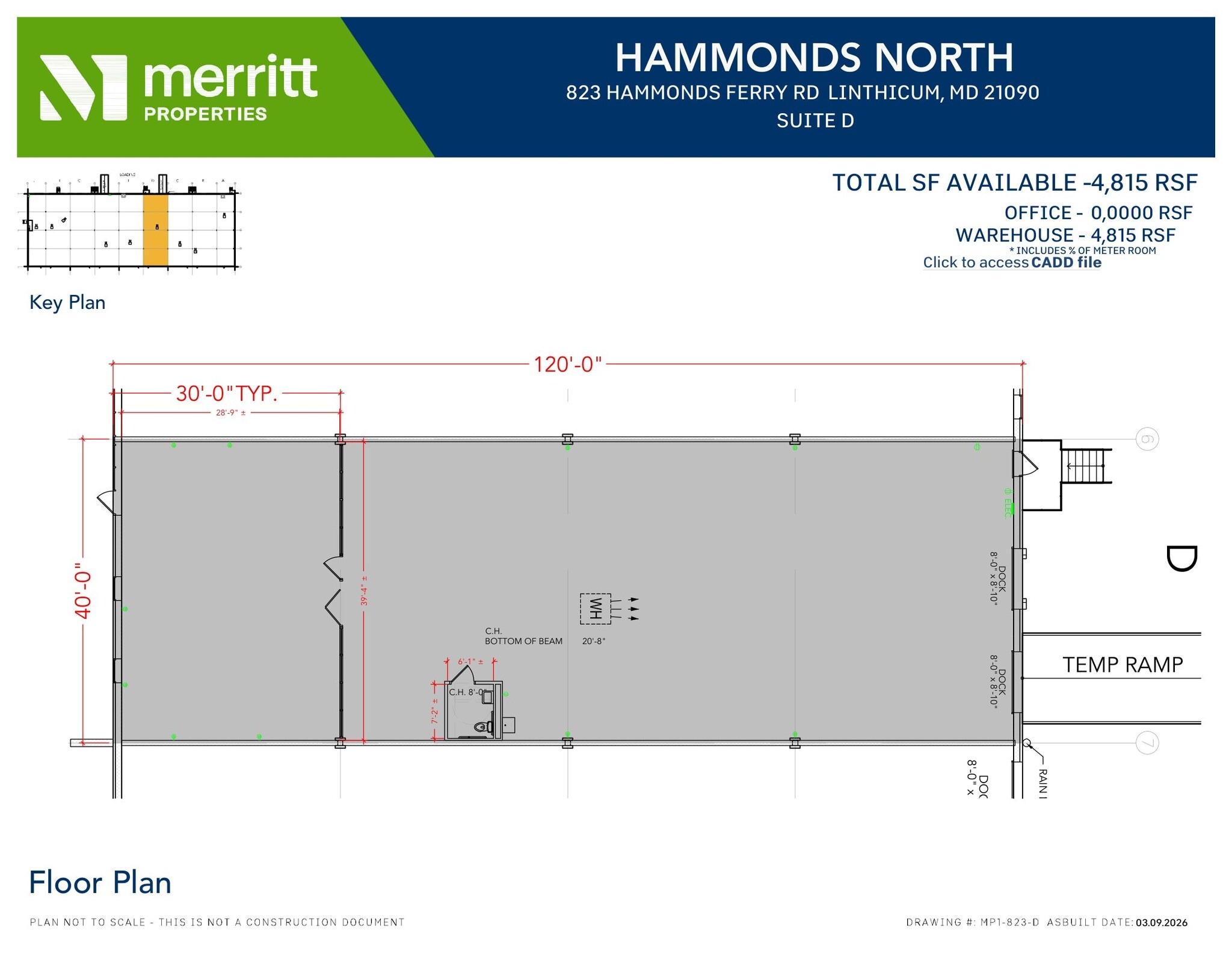 823 Hammonds Ferry Rd, Linthicum, MD à louer Plan d’étage- Image 1 de 1
