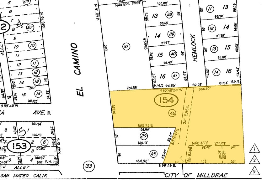 200 El Camino Real, Millbrae, CA à louer - Plan cadastral - Image 2 de 2