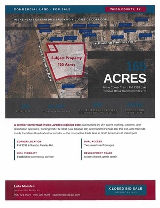 More details for 275 Rancho Penitas Rd, Laredo, TX - Land for Sale