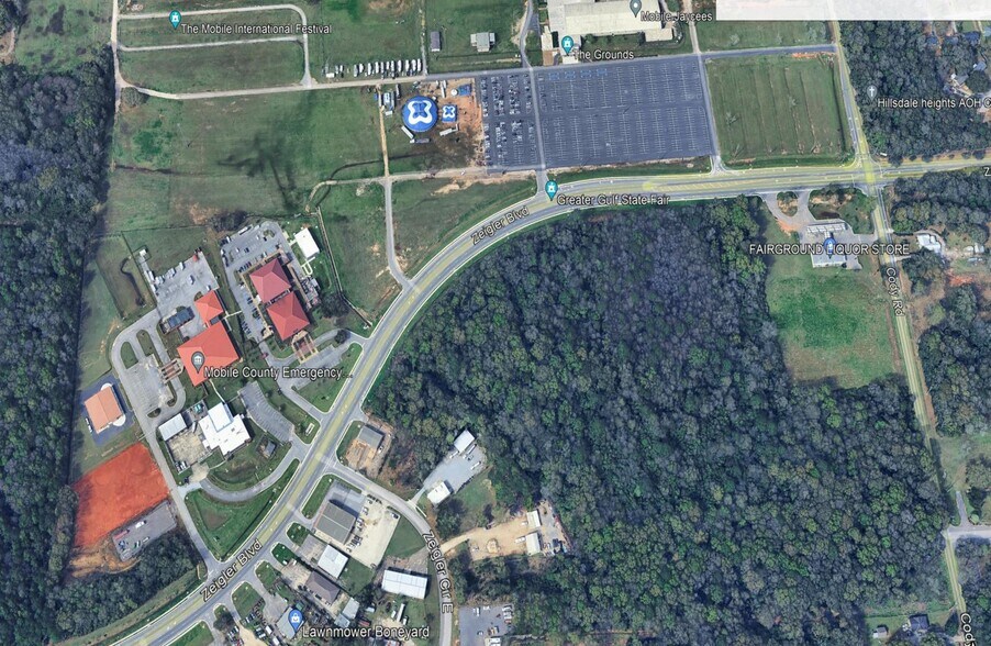 103 Zeigler Cir E, Mobile, AL for lease - Aerial - Image 3 of 4