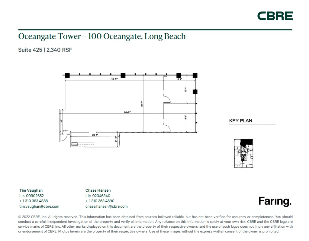 100 Oceangate, Long Beach, CA for lease Floor Plan- Image 1 of 1