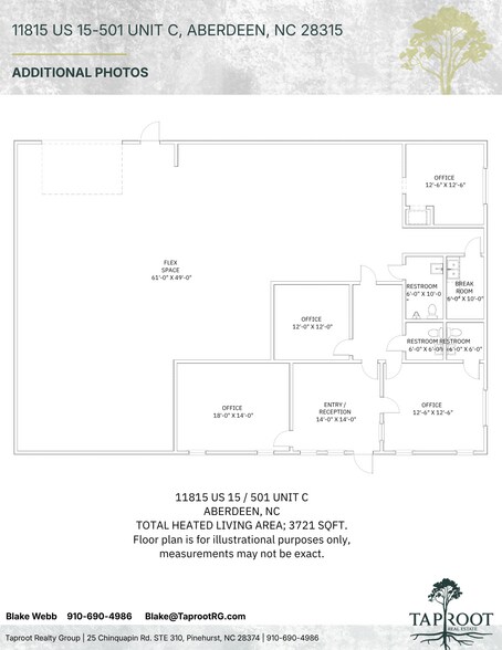 11815 US Highway 15-501, Aberdeen, NC à louer - Plan d’étage - Image 2 de 17