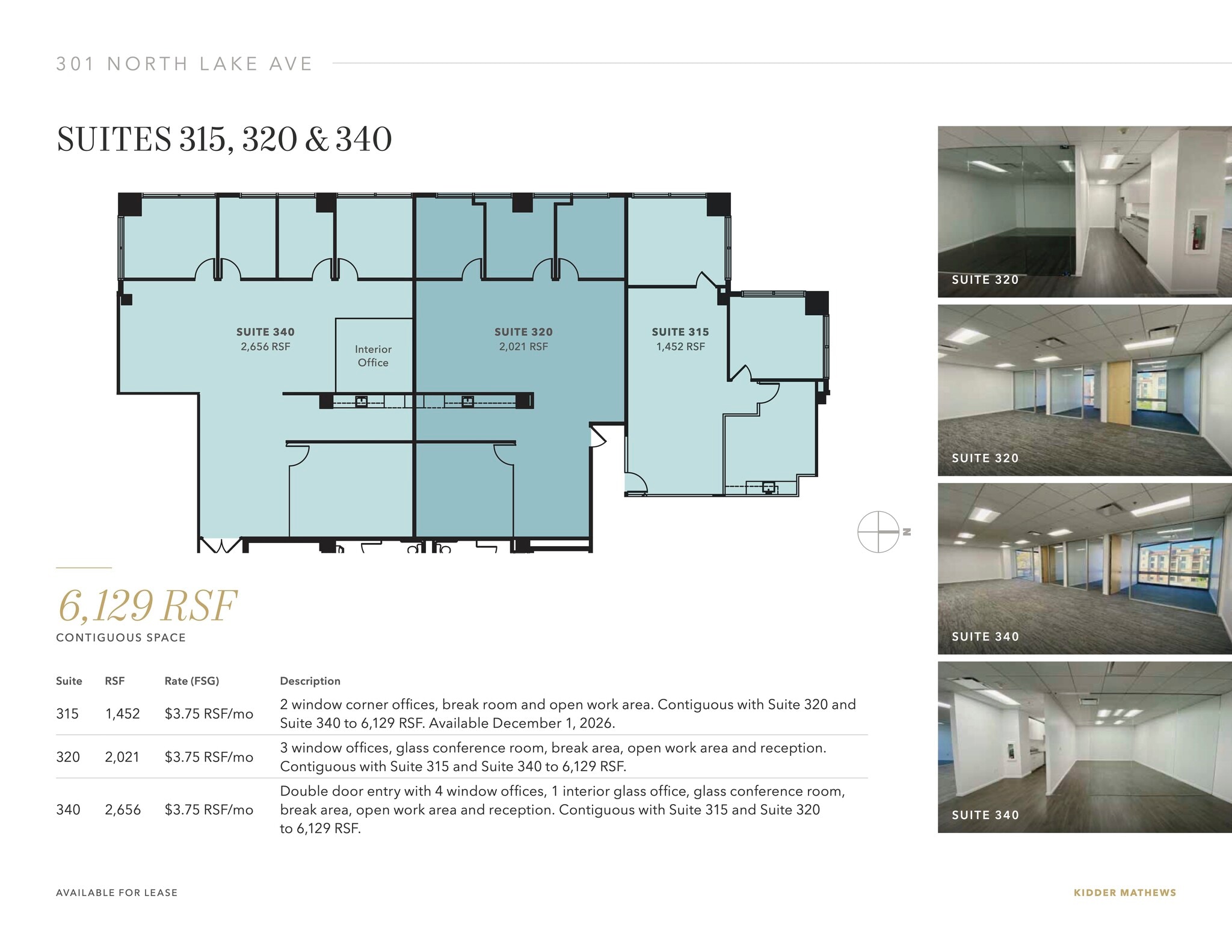 301 N Lake Ave, Pasadena, CA for lease Floor Plan- Image 1 of 3