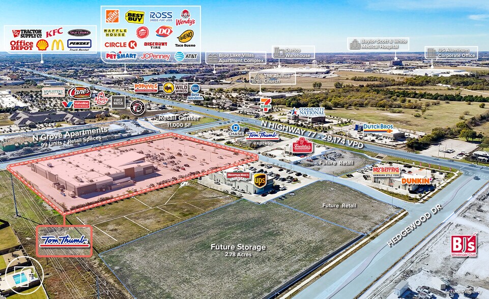 NEC North Grove & US 77, Waxahachie, TX à vendre - Photo du bâtiment - Image 3 de 6