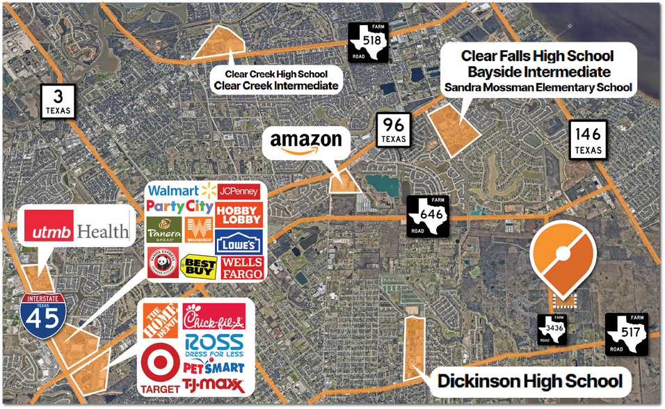 FM 3436, Dickinson, TX à vendre - Photo du bâtiment - Image 2 de 3