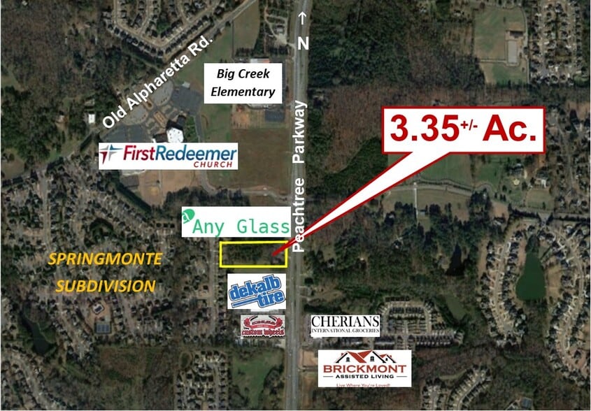 2152 Peachtree Pkwy, Cumming, GA for sale - Aerial - Image 2 of 3