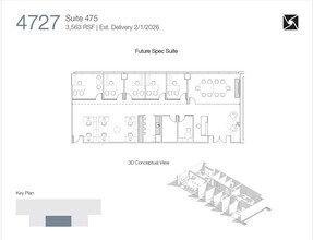 4747 Executive Dr, San Diego, CA à louer Plan d’étage- Image 1 de 2
