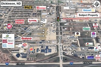 2090 3rd Ave W, Dickinson, ND - AERIAL  map view - Image1