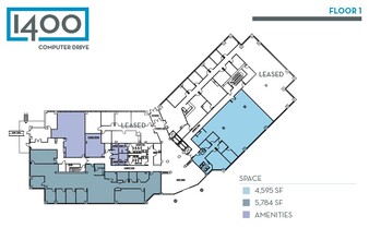 1400 Computer Dr, Westborough, MA à louer Plan d’étage- Image 1 de 1