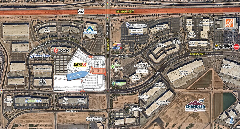 N/NWC Cooper Rd & Germann rd, Chandler, AZ à louer - Aérien - Image 2 de 4