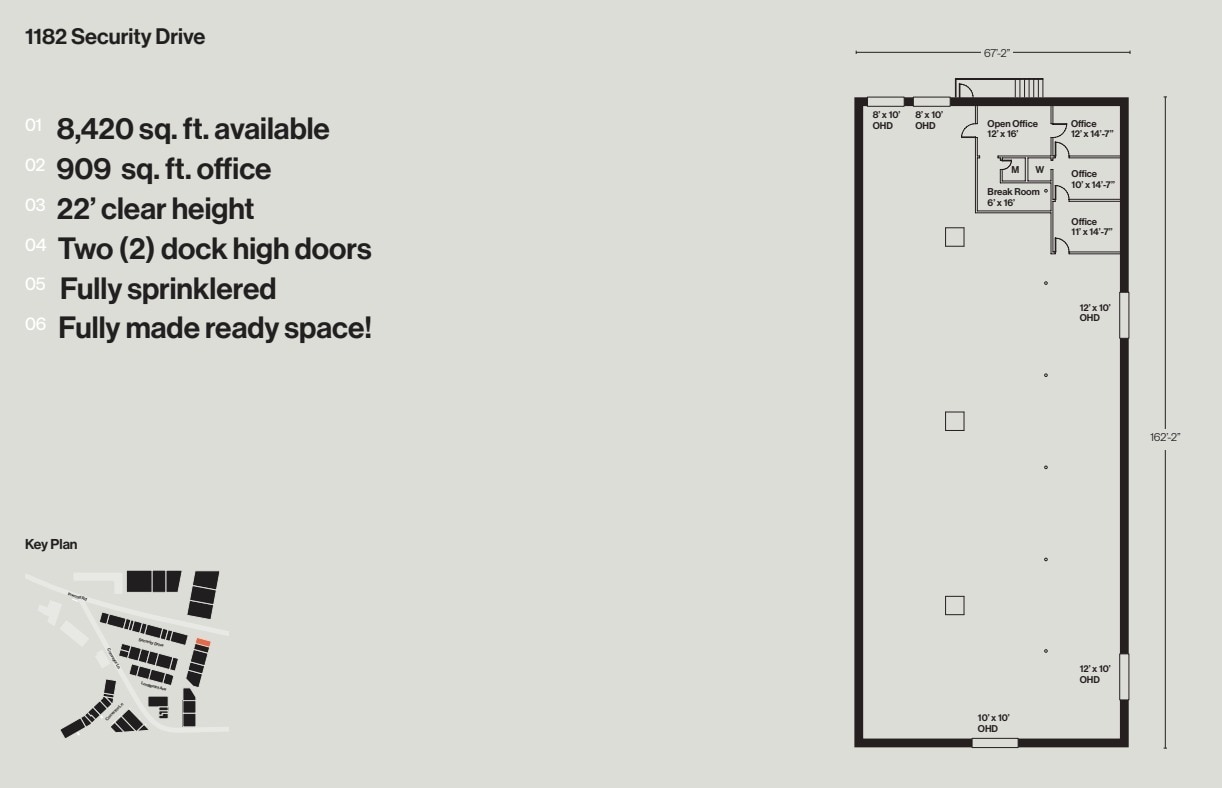 1121-1129 Conveyor Ln, Dallas, TX à louer Plan d’étage- Image 1 de 1