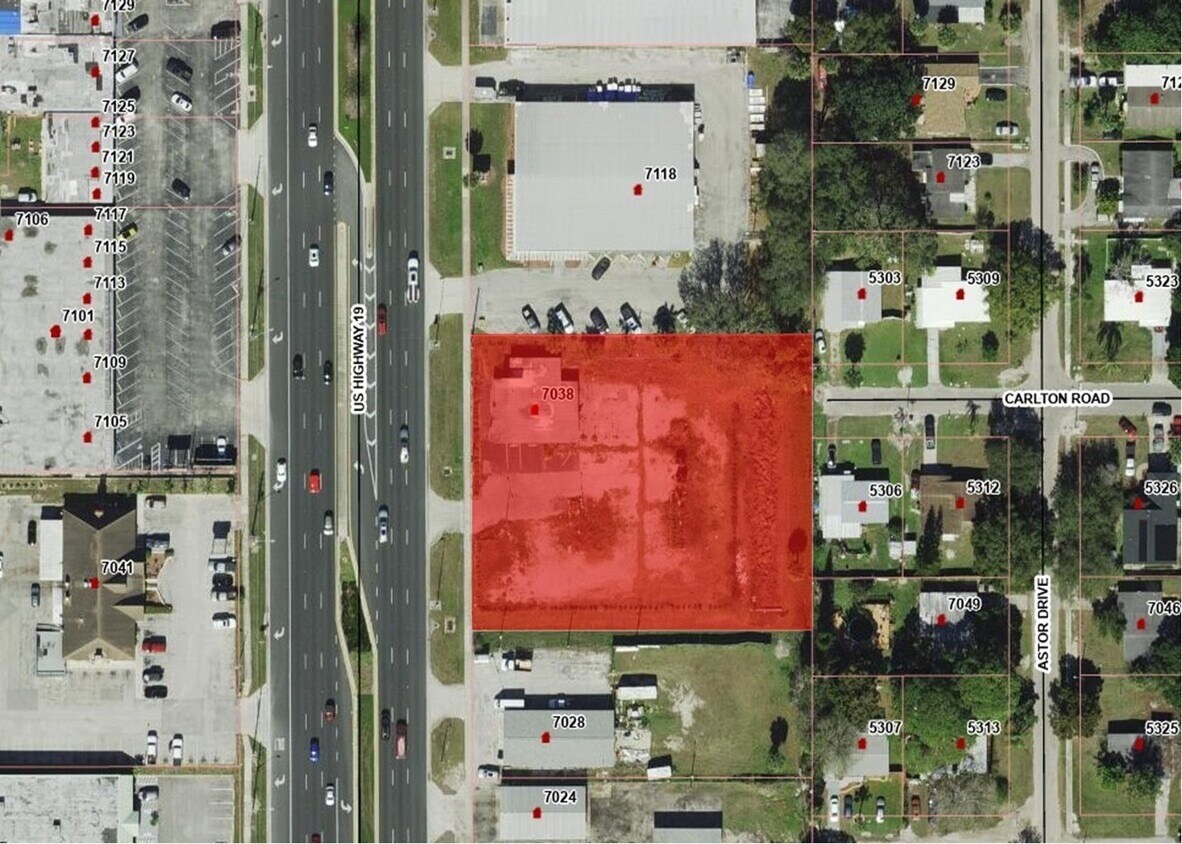 7038 US Highway 19, New Port Richey, FL à vendre Photo du bâtiment- Image 1 de 5