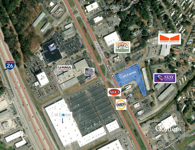 6176 Rivers Ave, North Charleston, SC for sale - Building Photo - Image 2 of 3