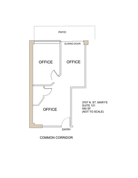 3707 N Saint Marys St, San Antonio, TX for lease - Floor Plan - Image 3 of 3