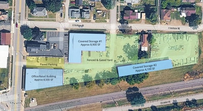 130 N Cedar St, Newark, OH - Aérien  Vue de la carte