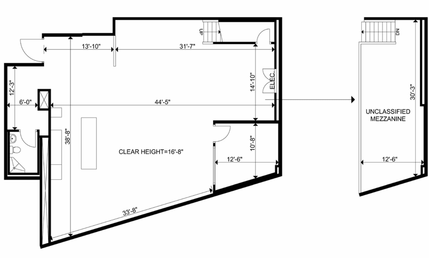 11-17 Carlaw Ave, Toronto, ON M4M 2R6 - Unit 8 -  - Floor Plan - Image 1 of 3
