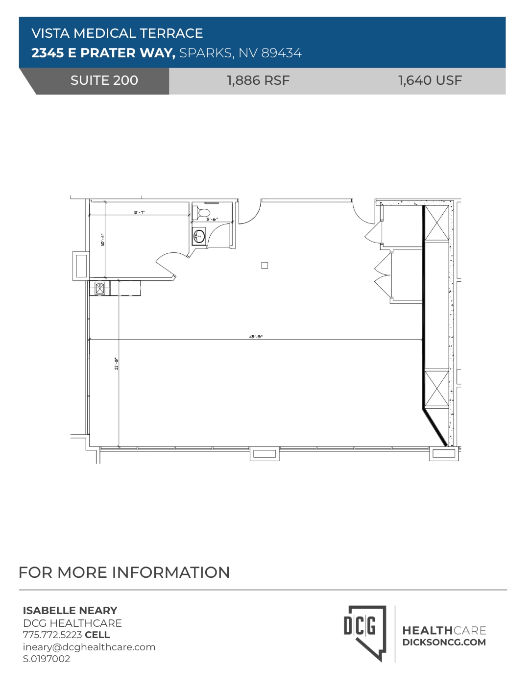 2345 E Prater Way, Sparks, NV for lease Floor Plan- Image 1 of 1