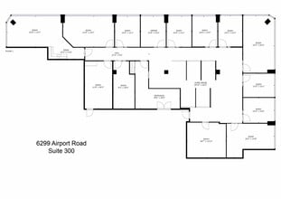 6299 Airport Rd, Mississauga, ON à louer Plan d’étage- Image 1 de 1