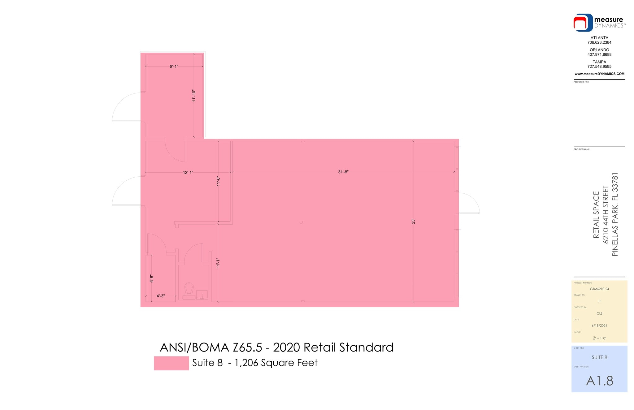 6210 44th St N, Pinellas Park, FL à louer Plan de site- Image 1 de 1