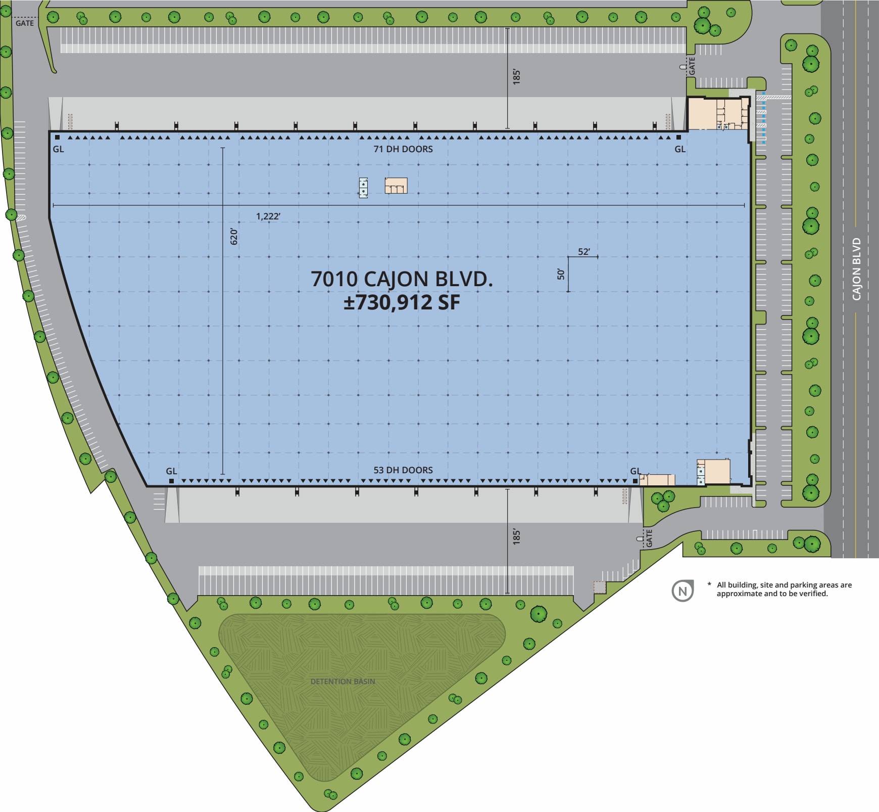 7010 N Cajon Blvd, San Bernardino, CA à louer Plan d’étage- Image 1 de 1