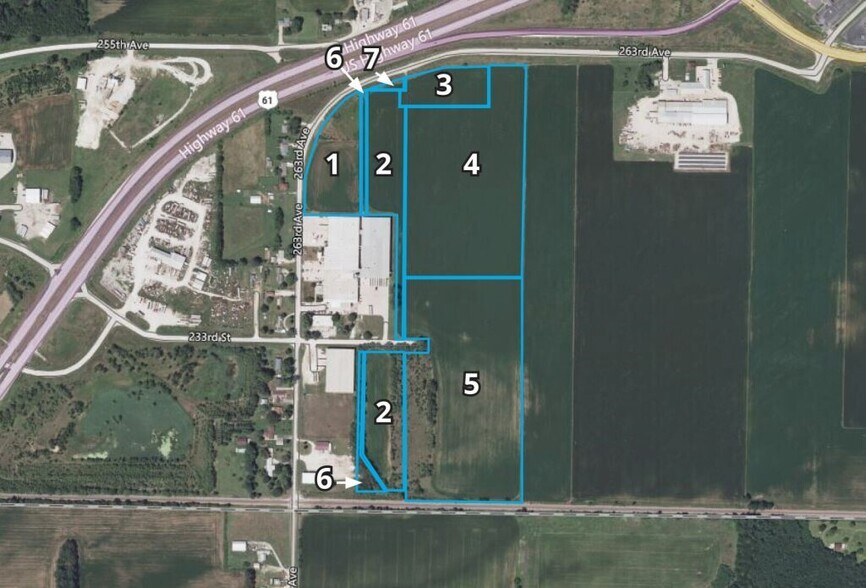 Hwy 61 & 263rd Ave, Fort Madison, IA à vendre - Photo principale - Image 1 de 4