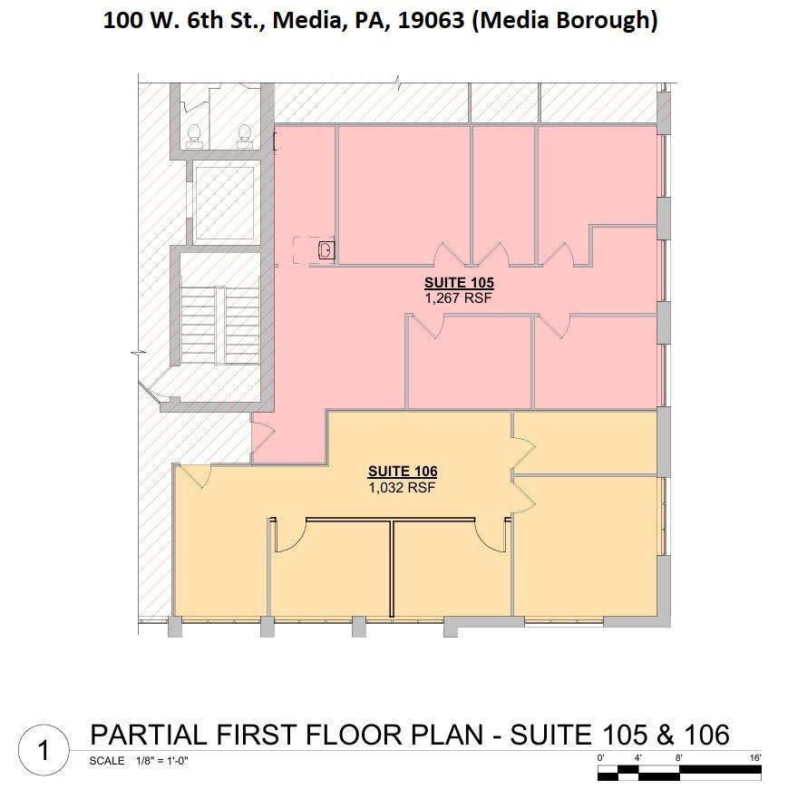 100 W 6th St, Media, PA for lease Floor Plan- Image 1 of 1