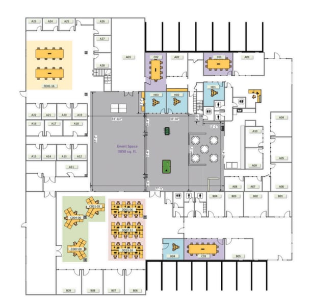 1900 Jay Ell Dr, Richardson, TX à louer Plan d’étage- Image 1 de 1