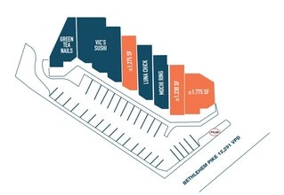 832 Bethlehem Pike, Springhouse, PA à louer Plan de site- Image 1 de 1