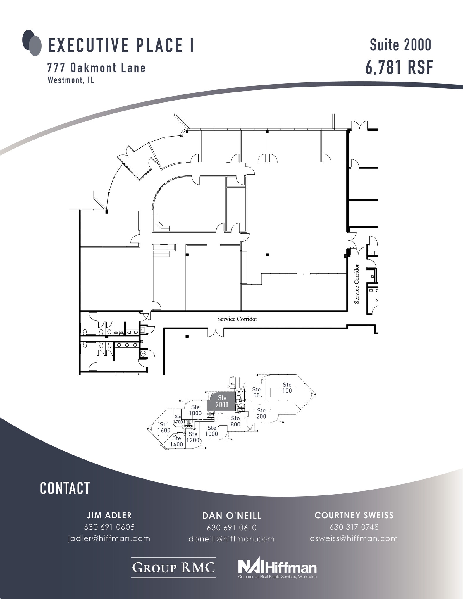 777 Oakmont Ln, Westmont, IL for lease Floor Plan- Image 1 of 2