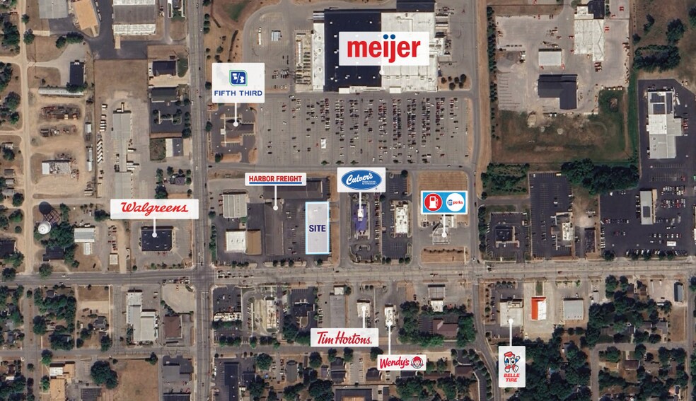 911 E Pickard St, Mount Pleasant, MI à louer - Aérien - Image 2 de 2