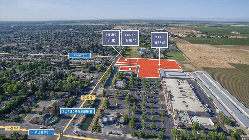 515 S Lower Sacramento Rd, Lodi, CA à vendre - Aérien - Image 2 de 8