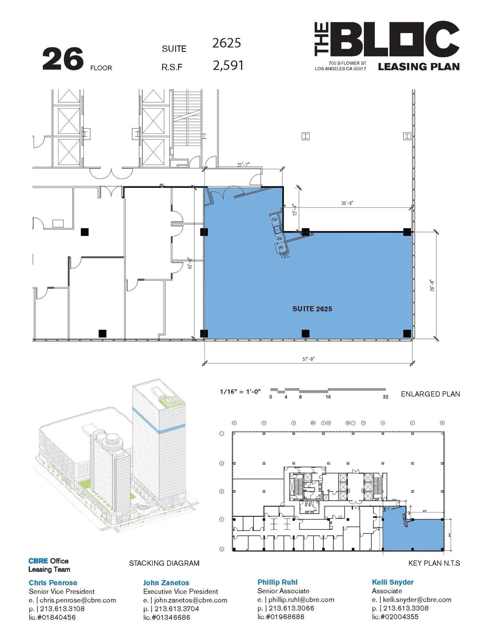 700 S Flower St, Los Angeles, CA à louer Plan d’étage- Image 1 de 1