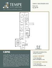 1400 E Southern Ave, Tempe, AZ à louer Plan d  tage- Image 1 de 1