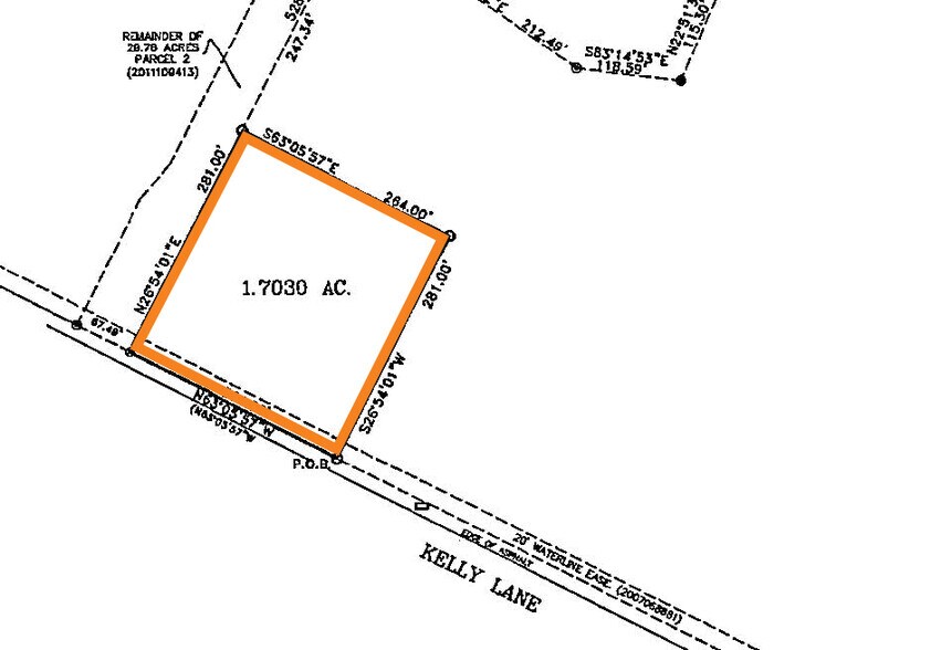 Kelly Lane, Pflugerville, TX à vendre - Plan de site - Image 3 de 3